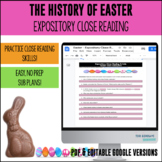 Close Reading for The History of Easter - DIGITAL & PRINT