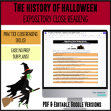 Close Reading - The History of Halloween - DIGITAL & PRINT