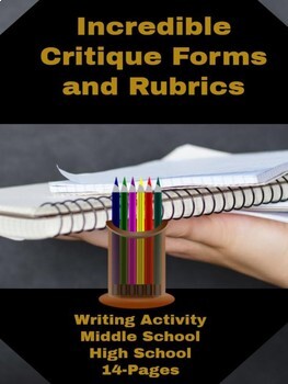 Preview of Expository/Creative Writing - CCSS: Critique Forms/Rubrics/Teacher Notes
