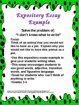 Preview of Expository Essay Example - A Pet I Would Not Like to Have