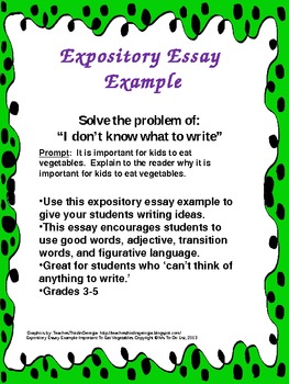 example of expository paragraph for kids