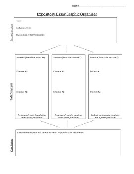 expository essay using the graphic organizer
