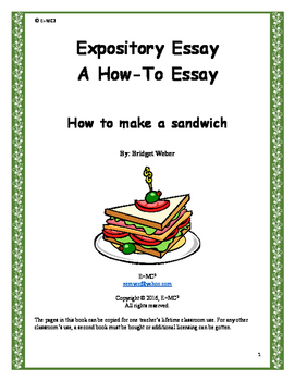 How to make an expository essay