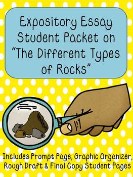 Preview of Expository Essay Packet on Types of Rocks!