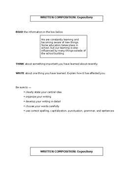 4th grade expository essay