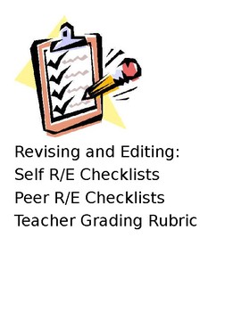 Preview of Revising and Editing Checklists for Expository Writing