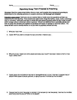 Preview of Expository Essay Unit w/ Prewriting, Outline, Peer Review Form, & Grading Rubric