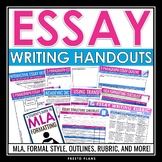Essay Writing Handouts, Graphic Organizers, Checklists, ML