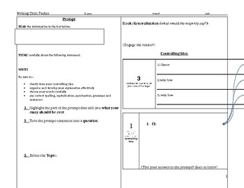 Preview of Expository Essay Writing Template (STAAR Format w/ Gretchen Bernabei Strategies)