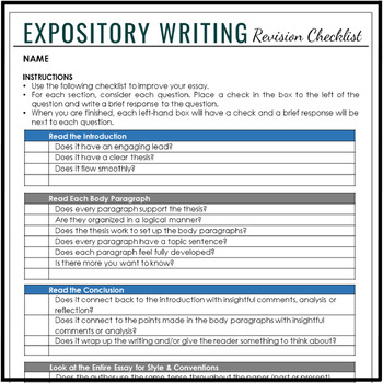 how to write a good expository essay lesson plans