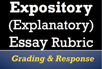 Preview of Expository Essay Grading Rubric: Clear Feedback & Easy Grading (Editable)