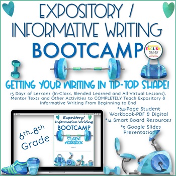 Preview of Expository & Information Writing Bootcamp | Entire Unit | Distance Learning