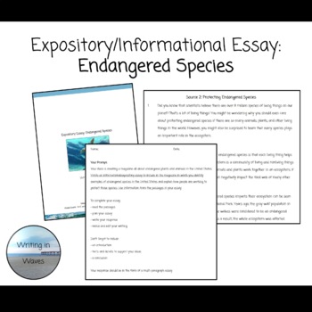 essay titles for endangered species