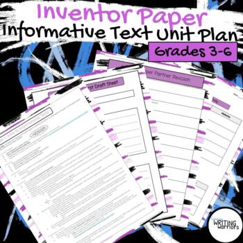 Preview of Expository / Informative Writing : Inventor Research Paper Unit Plan Grades 3-6