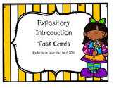 Expository Introduction Task Cards