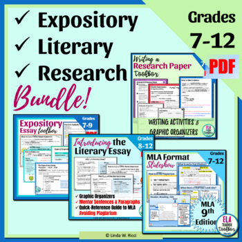 Preview of Expository, Literary, and Research Writing for Middle School