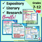 Expository, Literary, and Research Writing for Middle School