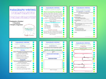 Preview of Expository Paragraph Writing digital download printable