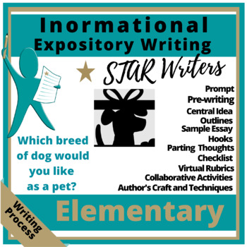 Preview of Expository Writing Prompt, Writing Process for Distance Learning