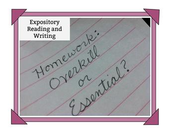 Preview of Expository Reading and Writing "Homework: Overkill or Essential?"