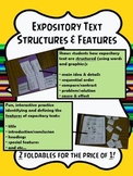 Expository Structures and Features (2 Foldables)