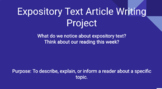 Expository Text Article Presentation 