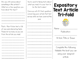 Expository Text Article Tri-fold