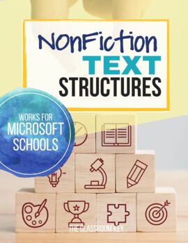 Preview of Nonfiction Text Structures Unit with Digital Learning Options