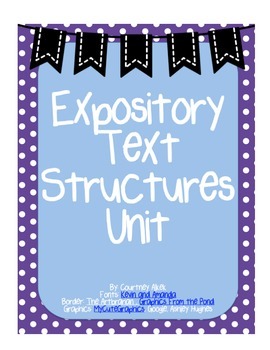 Preview of Expository Text Structures Unit