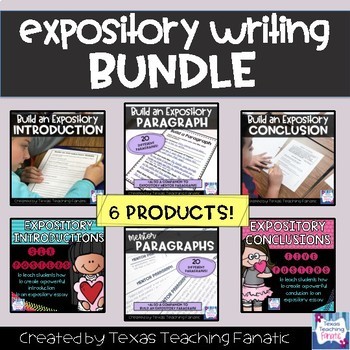 Preview of Expository Writing BUNDLE: Introductions, Body Paragraphs, and Conclusions