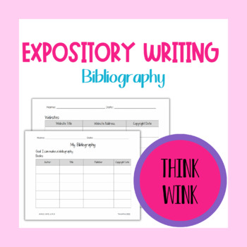 Preview of Expository Writing Bibliography