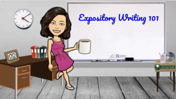 Preview of Expository Writing Bitmoji Classroom