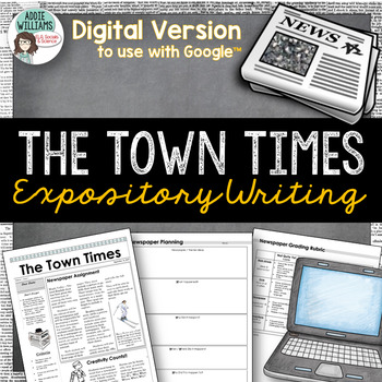 Preview of Expository Writing - Digital Activity