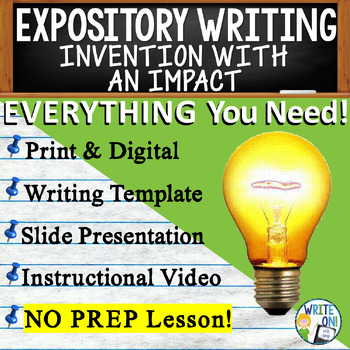 Preview of Expository Writing Prompt Expository Graphic Organizer  Invention with an Impact