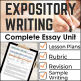 Expository Writing Essay Unit 2 Weeks of Lessons & Student