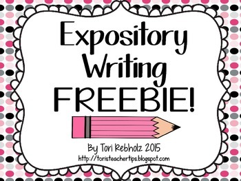 Preview of Expository Writing Freebie