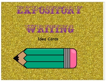 Preview of Expository Writing Idea and Word Cards