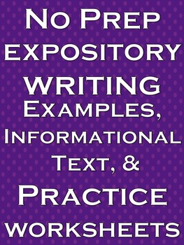 Preview of Expository Writing English Independent Work Packet ELA Distance Learning