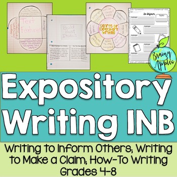 Preview of Expository Writing Interactive Notebook Activities
