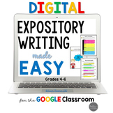 Digital and Printable Expository Writing Made Easy for Grades 4-6