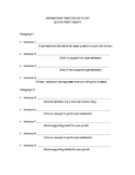 Expository Writing Outline: Quick First Draft