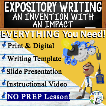 Preview of Expository Writing Prompt, Informative Essay Outline - Invention with an Impact