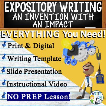 Preview of Expository Writing Prompt, Expository Graphic Organizer - Invention w/ an Impact