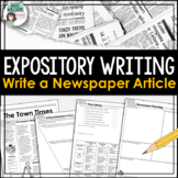 Expository Writing -  Newspaper Article Writing Activity