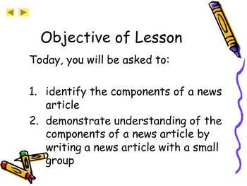 Preview of Expository or Informative Writing Lesson- Newspaper Writing
