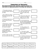 Expository versus Narrative Differentiated Worksheet Pack