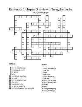 Expresate 7.2 Crossword