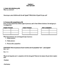 Expresate (Book 1) Ch. 3 Test Review Worksheet