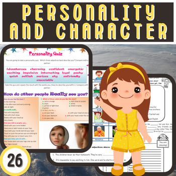Preview of Express Yourself: Adjectives for Describing Personality and Character - ESL
