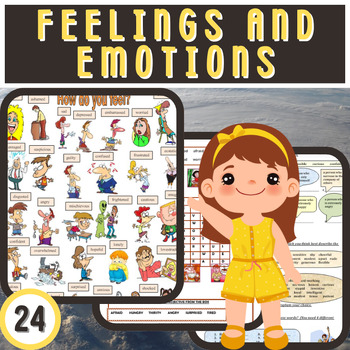 Preview of Express Yourself: Adjectives to Describe Feelings and Emotions - ESL Worksheets